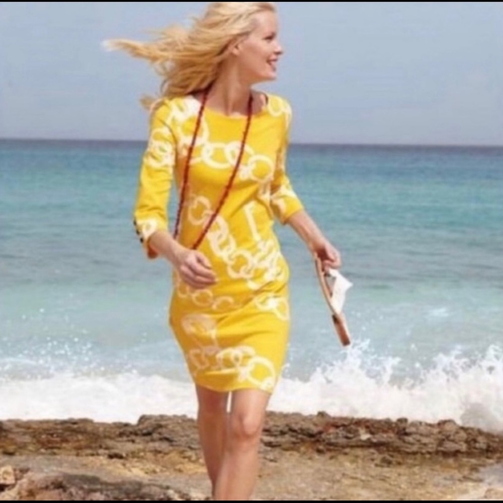 Lilly Pulitzer Jonah Starburst Yellow Dress